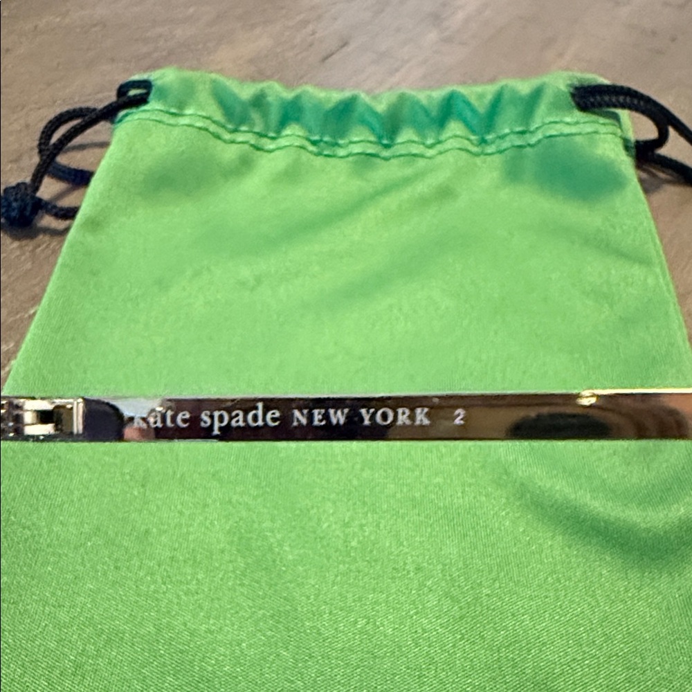 kate spade Silver Aviator Sunglasses with Brown Lenses - Picture 4 of 4